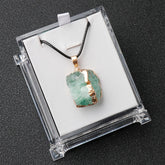 PREHNITE RAW CRYSTAL NECKLACE