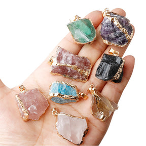 PREHNITE RAW CRYSTAL NECKLACE