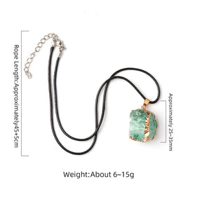 PREHNITE RAW CRYSTAL NECKLACE